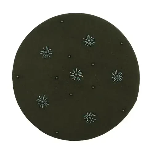 ZLYC Ayollar Fransuz Beret Shlyapasi Qaytariladigan Trikotaj Qalin Issiq Shapka Ayollar Qizlar uchun 