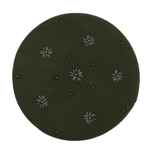 ZLYC Ayollar Fransuz Beret Shlyapasi Qaytariladigan Trikotaj Qalin Issiq Shapka Ayollar Qizlar uchun - ZLYC