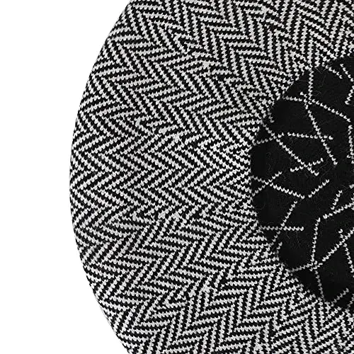 ZLYC Ayollar Fransuz Beret Shlyapasi Qaytariladigan Trikotaj Qalin Issiq Shapka Xonimlar Qizlar uchun - 7