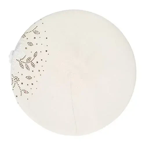 ZLYC Ayollar Fransuz beret shlyapasi, Qizlar uchun qaytariladigan bir xil rangli CasModazoneere mozaik iliq beret kepkasi - 5