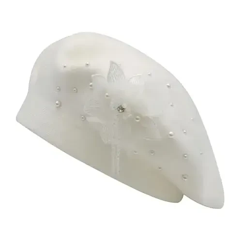 ZLYC Ayollar Fransuz Beret shlyapasi, Qizlar uchun qaytariladigan qattiq rangli CasModazoneere mozaik issiq beret qalpoq - 5