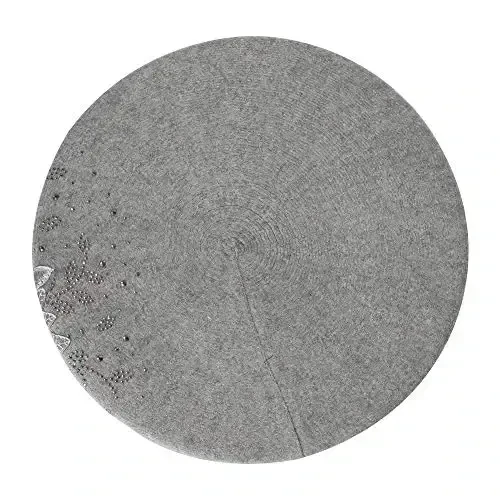 ZLYC Ayollar Fransuz bereti, Qaytariladigan bir xil rangli CasModazoneere mozaik issiq beret qizlar uchun - 4