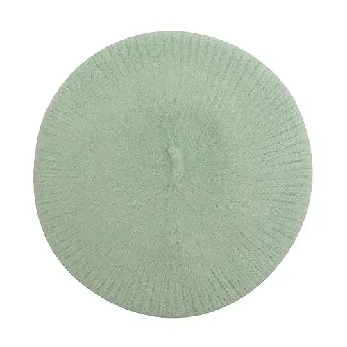 ZLYC Ayollar Jun Fransuz Beret Shlyapasi Ayollar uchun Qishki Trikotaj Beretlar Rassom Qalpog'i - 4