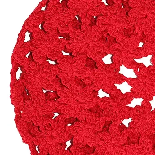 ZLYC Ayollar Paxta Erkin Kroşe Bere Qo'lda Yasalgan Gullu Beanie Shlyapa - 7