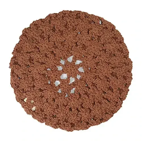 ZLYC Ayollar Paxta Yumshoq To'qilgan Bere Qo'lda Yasalgan Gul naqshli Beanie Shlyapa - 5