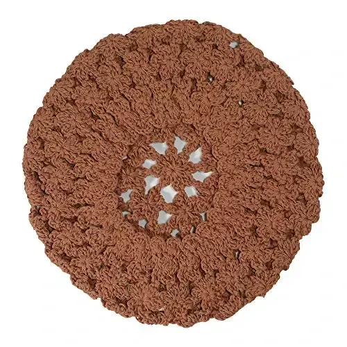 ZLYC Ayollar Paxta Yumshoq To'qilgan Bere Qo'lda Yasalgan Gul naqshli Beanie Shlyapa - 6