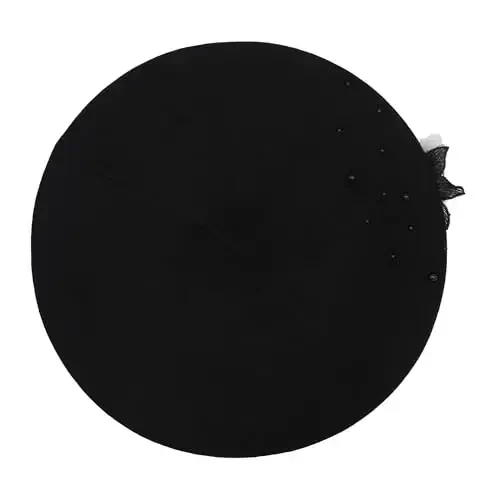 ZLYC ayollar uchun fransuz beret shlyapasi, Qizlar uchun qaytariladigan qattiq rangli CasModazoneere mozaik issiq beret qalpoq - 6