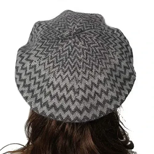 ZLYC French Beret Hat Fashion Print Lightweight Winter Warm Artist Hat for Women - 3