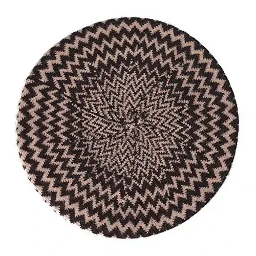 ZLYC Французский Берет Шляпа Модный Принт Легкий Зимний Теплый Художник Шляпа для Женщин - 4