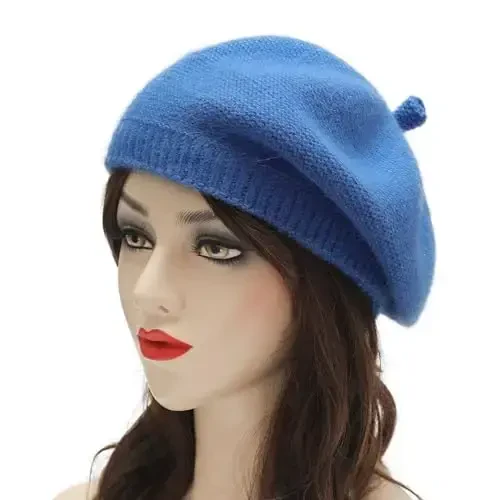 ZLYC French Beret Hat Fashion Print Lightweight Winter Warm Artist Hat for Women - 2