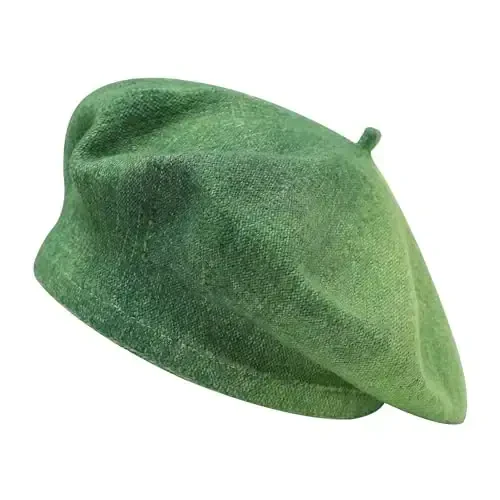 ZLYC French Beret Hat Fashion Print Lightweight Winter Warm Artist Hat for Women - ZLYC