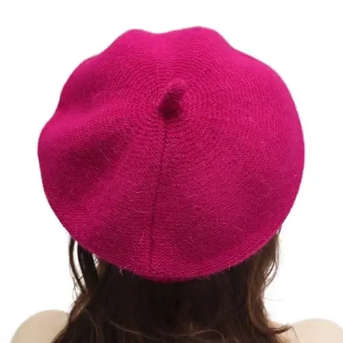 ZLYC French Beret Hat Fashion Print Lightweight Winter Warm Artist Hat for Women - 3