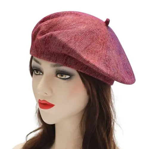 ZLYC French Beret Hat Fashion Print Lightweight Winter Warm Artist Hat for Women - 2