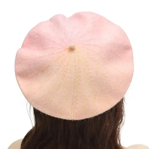 ZLYC French Beret Hat Fashion Print Lightweight Winter Warm Artist Hat for Women - 4