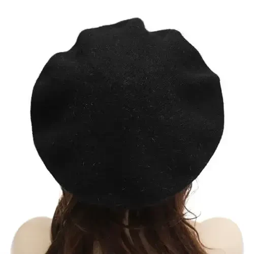 ZLYC French Beret Hat Fashion Print Lightweight Winter Warm Artist Hat for Women - 3