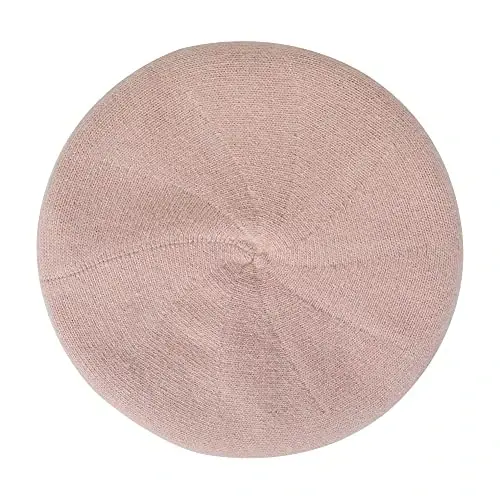 ZLYC French Beret hat, Reversible Solid Color CasModazoneere Knit Warm Beret Cap for Womens Girls - 5