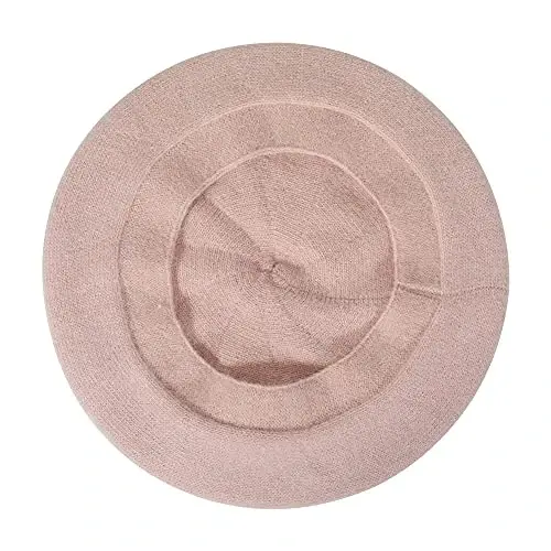 ZLYC French Beret hat, Reversible Solid Color CasModazoneere Knit Warm Beret Cap for Womens Girls - 6