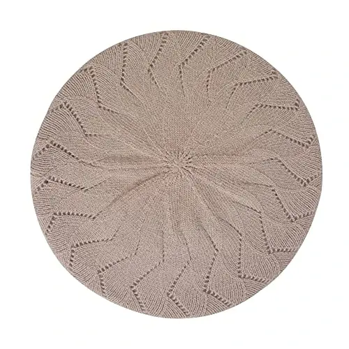 ZLYC French Beret hat, Reversible Solid Color CasModazoneere Knit Warm Beret Cap for Womens Girls - 4