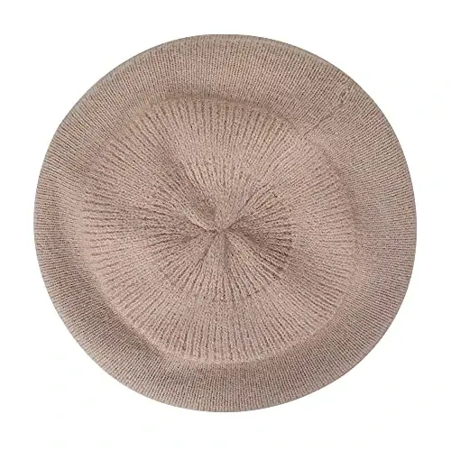 ZLYC French Beret hat, Reversible Solid Color CasModazoneere Knit Warm Beret Cap for Womens Girls - 5