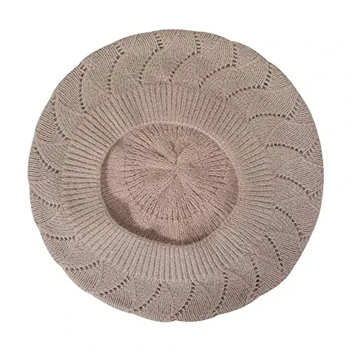 ZLYC French Beret hat, Reversible Solid Color CasModazoneere Knit Warm Beret Cap for Womens Girls - 6