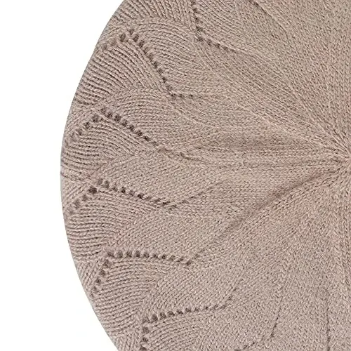 ZLYC French Beret hat, Reversible Solid Color CasModazoneere Knit Warm Beret Cap for Womens Girls - 7