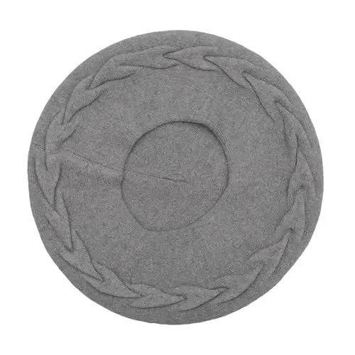 ZLYC French Beret hat, Reversible Solid Color CasModazoneere Knit Warm Beret Cap for Womens Girls - 4