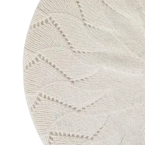 ZLYC French Beret hat, Reversible Solid Color CasModazoneere Knit Warm Beret Cap for Womens Girls - 7