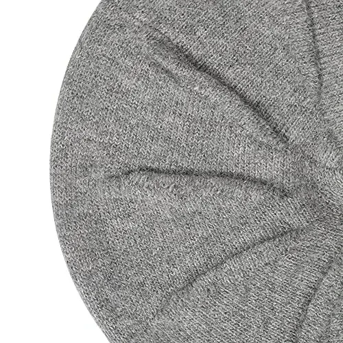 ZLYC French Beret hat, Reversible Solid Color CasModazoneere Knit Warm Beret Cap for Womens Girls - 7