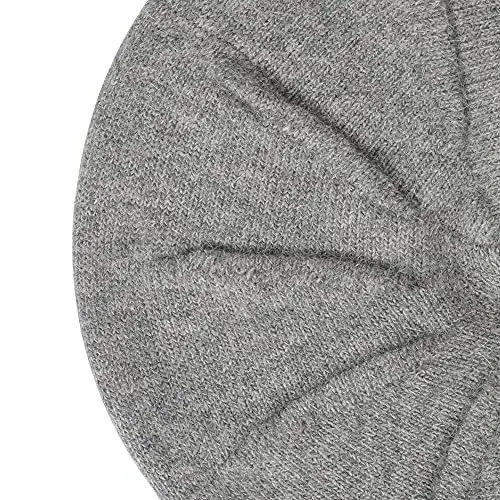ZLYC French Beret hat, Reversible Solid Color CasModazoneere Knit Warm Beret Cap for Womens Girls - 7