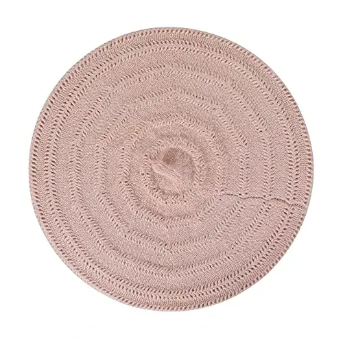 ZLYC French Beret hat, Reversible Solid Color Knit Warm Beret Cap for Womens Girls - 4