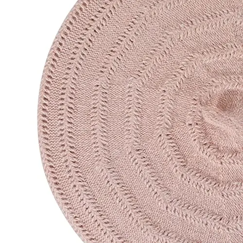 ZLYC French Beret hat, Reversible Solid Color Knit Warm Beret Cap for Womens Girls - 7