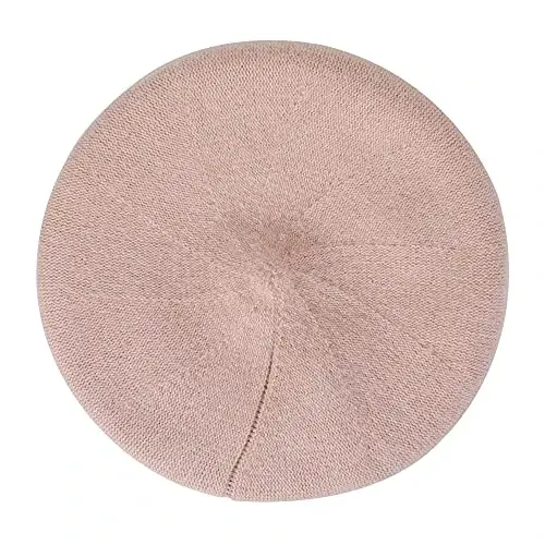 ZLYC French Beret hat, Reversible Solid Color CasModazoneere Knit Warm Beret Cap for Womens Girls - 5