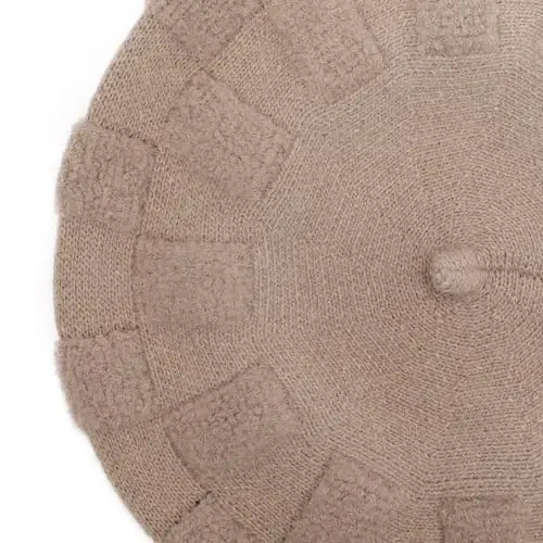 ZLYC French Beret hat, Reversible Solid Color CasModazoneere Knit Warm Beret Cap for Womens Girls - 6