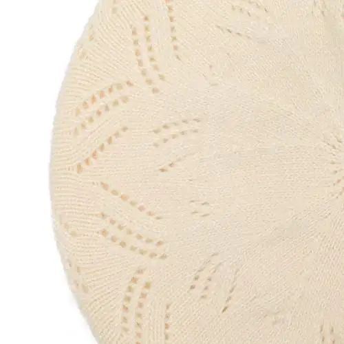 ZLYC French Beret hat, Reversible Solid Color Knit Warm Beret Cap for Womens Girls - 7