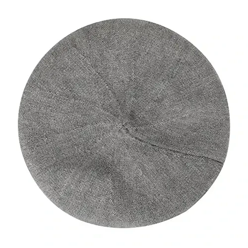 ZLYC French Beret hat, Reversible Solid Color Knit Warm Beret Cap for Womens Girls - 5