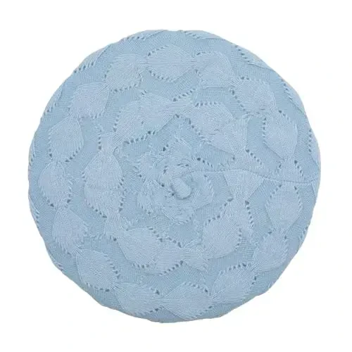 ZLYC French Beret hat, Reversible Solid Color CasModazoneere Knit Warm Beret Cap for Womens Girls - 5