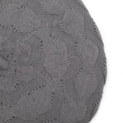 ZLYC French Beret hat, Reversible Solid Color CasModazoneere Knit Warm Beret Cap for Womens Girls - 6