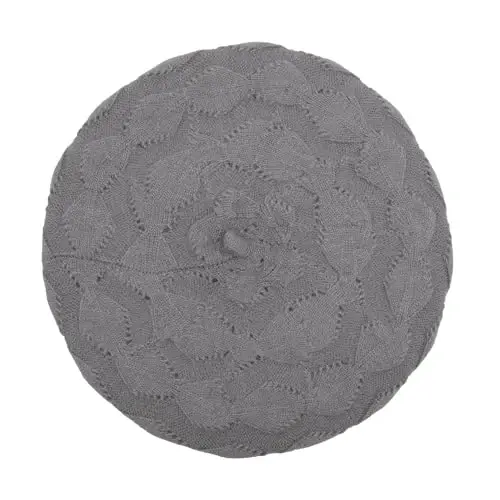 ZLYC French Beret hat, Reversible Solid Color CasModazoneere Knit Warm Beret Cap for Womens Girls - 5