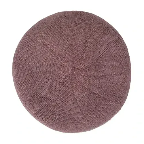 ZLYC French Beret hat, Reversible Solid Color CasModazoneere Knit Warm Beret Cap for Womens Girls - 5