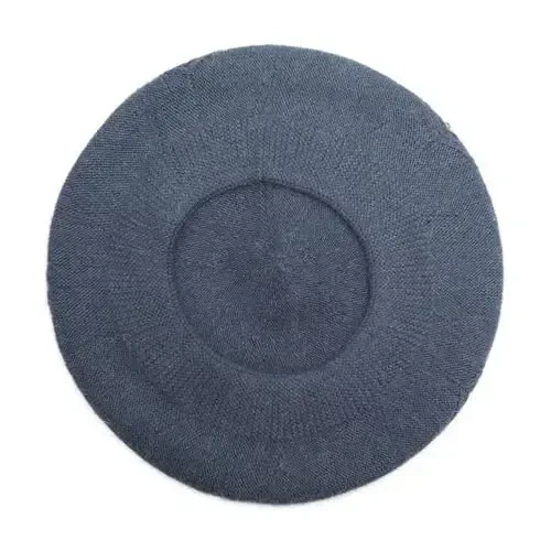 ZLYC French Beret hat, Reversible Solid Color CasModazoneere Knit Warm Beret Cap for Womens Girls - 6