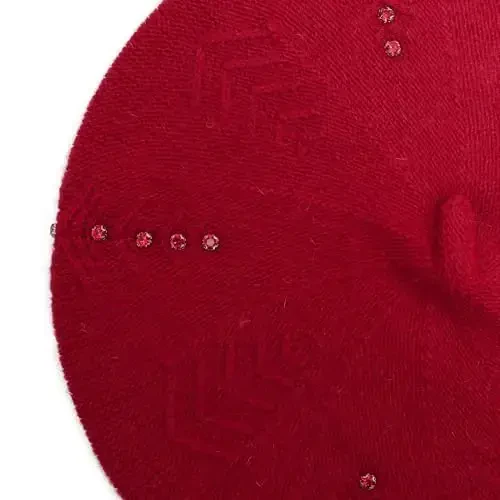 ZLYC French Beret hat, Reversible Solid Color Knit Warm Beret Cap for Womens Girls - 5