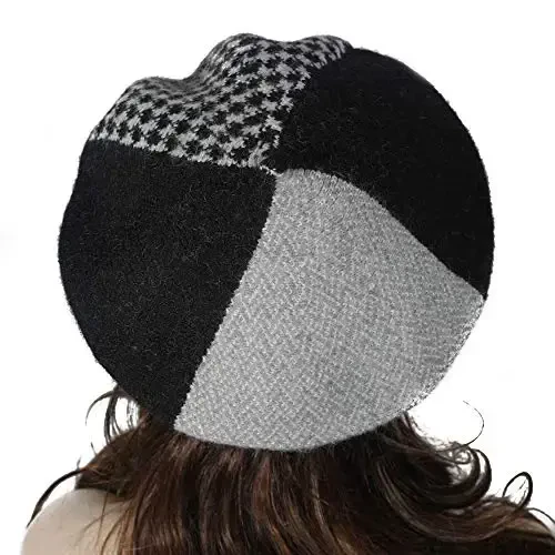 ZLYC Fransuz beret qalpoqli moda bosma engil qishki iliq rassom qalpoqli ayollar uchun - 3