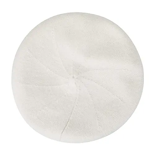 ZLYC Fransuz beret shapkasi, Ayollar qizlar uchun qaytariladigan qattiq rangli CasModazoneere trikotaj iliq beret shapkasi - 5