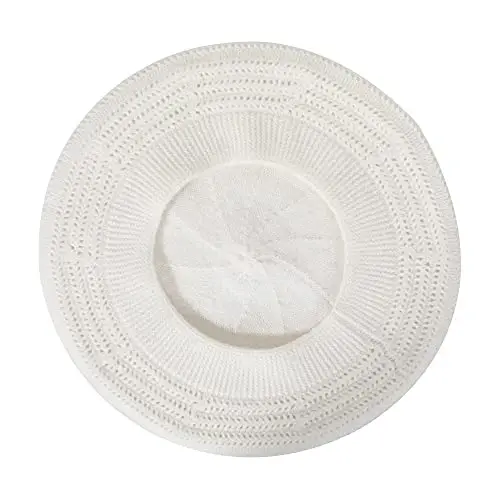 ZLYC Fransuz beret shapkasi, Ayollar qizlar uchun qaytariladigan qattiq rangli CasModazoneere trikotaj iliq beret shapkasi - 6