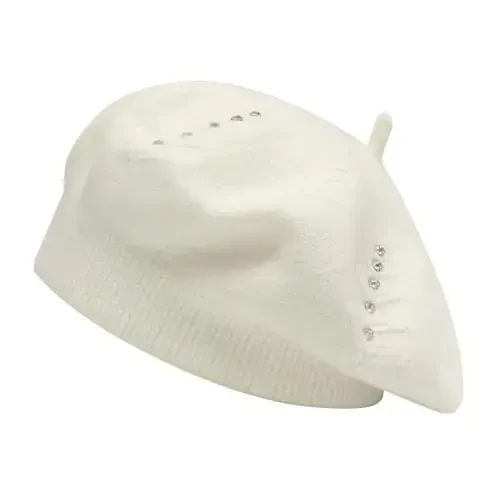 ZLYC Fransuz beret shapkasi, Ayollar uchun qaytariladigan qattiq rangli CasModazoneere trikotaj iliq beret qalpoq 