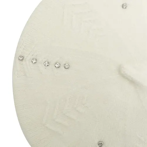 ZLYC Fransuz beret shapkasi, Ayollar uchun qaytariladigan qattiq rangli CasModazoneere trikotaj iliq beret qalpoq - 5