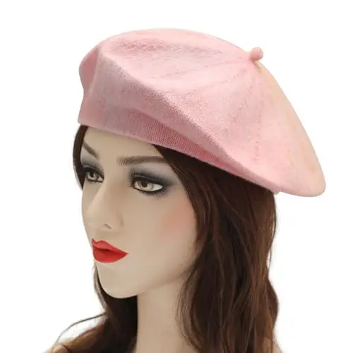 ZLYC Fransuz Beret Shlyapa Moda Chop etish yengil qishki iliq rassom ayollar uchun shlyapa - ZLYC (1)