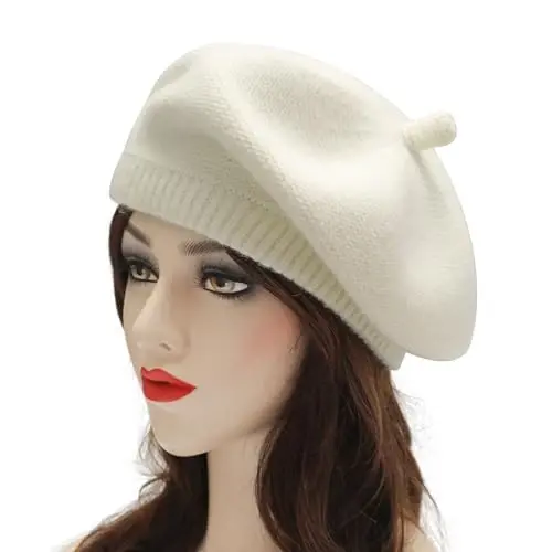 ZLYC Fransuz Beret Shlyapa Moda Print Yengil Qishki Issiq Rassom Ayollar uchun Shlyapa - ZLYC (1)