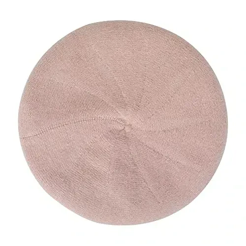 ZLYC Fransuz beret shlyapasi, Ayollar qizlar uchun qaytariladigan bir rangli CasModazoneere trikotaj iliq beret shapkasi - 5