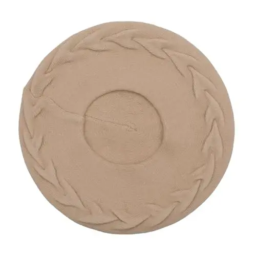 ZLYC Fransuz beret shlyapasi, Ayollar qizlar uchun qaytariladigan bir xil rangli CasModazoneere trikotaj iliq beret shapka - 4